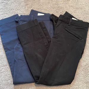 GAP Women's Ankle & Cropped Pants - Black and Navy